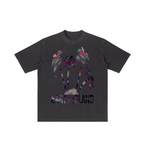 "GLITCH RESORT" Shoulder T-shirt