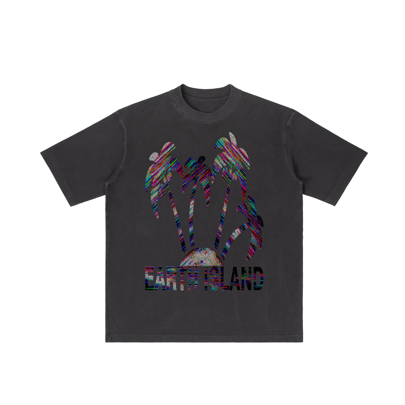 "GLITCH RESORT" Shoulder T-shirt