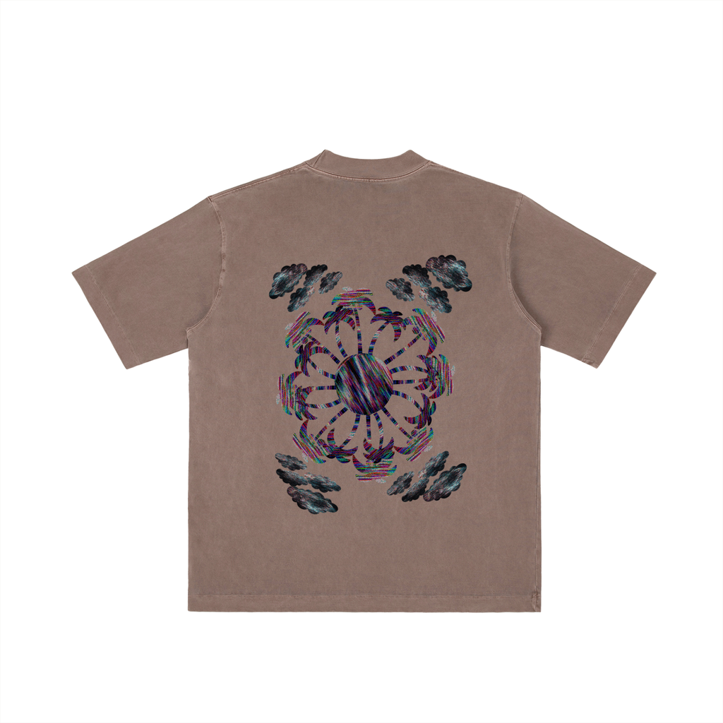 "GLITCH RESORT" Shoulder T-shirt