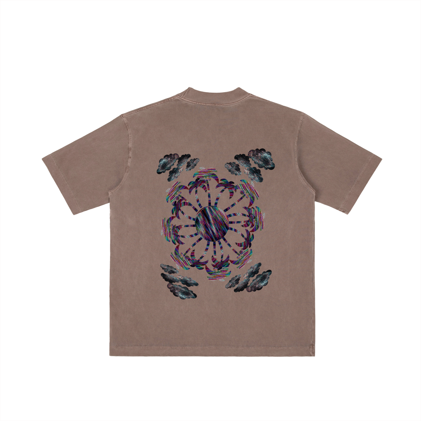 "GLITCH RESORT" Shoulder T-shirt