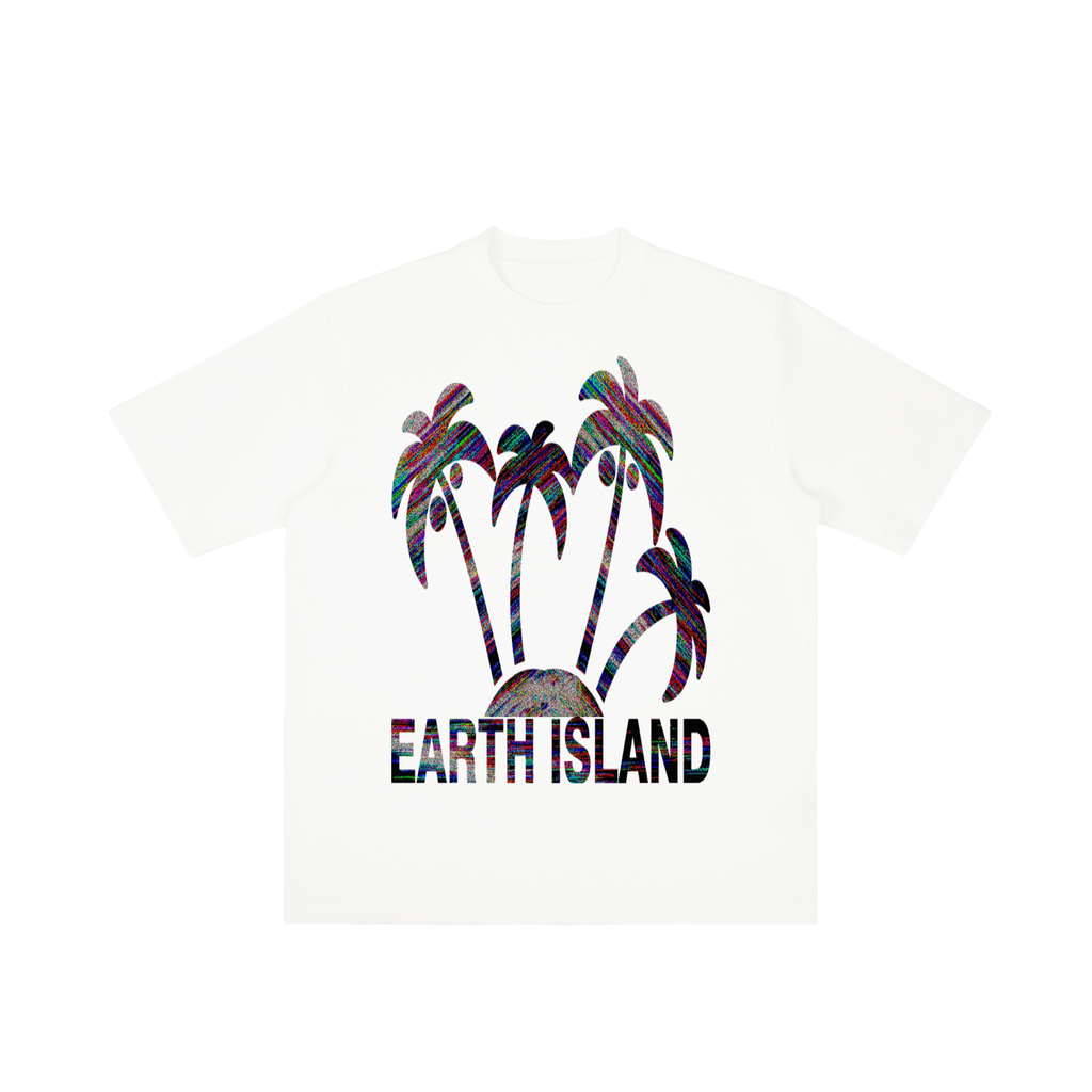 "GLITCH RESORT" Shoulder T-shirt