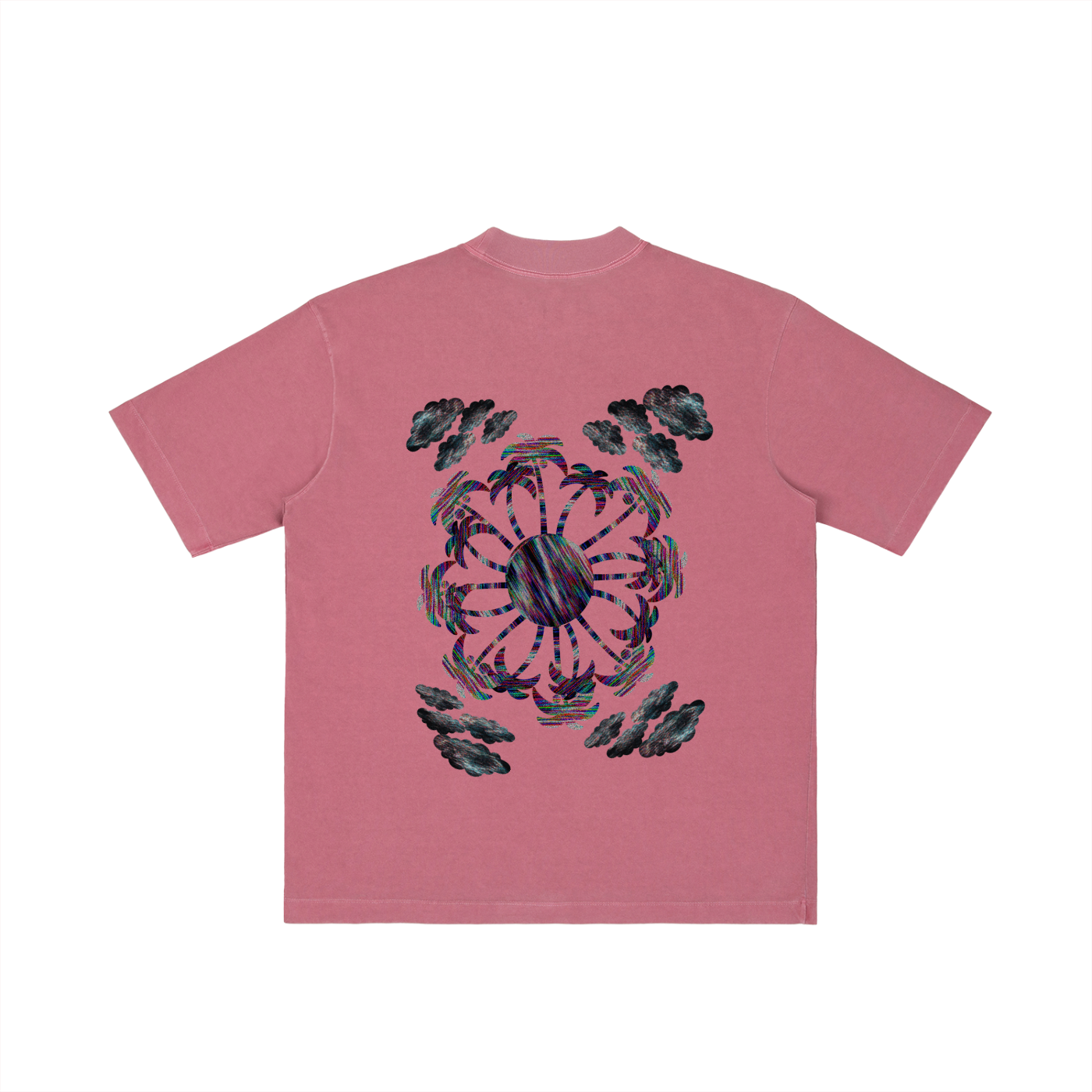 "GLITCH RESORT" Shoulder T-shirt