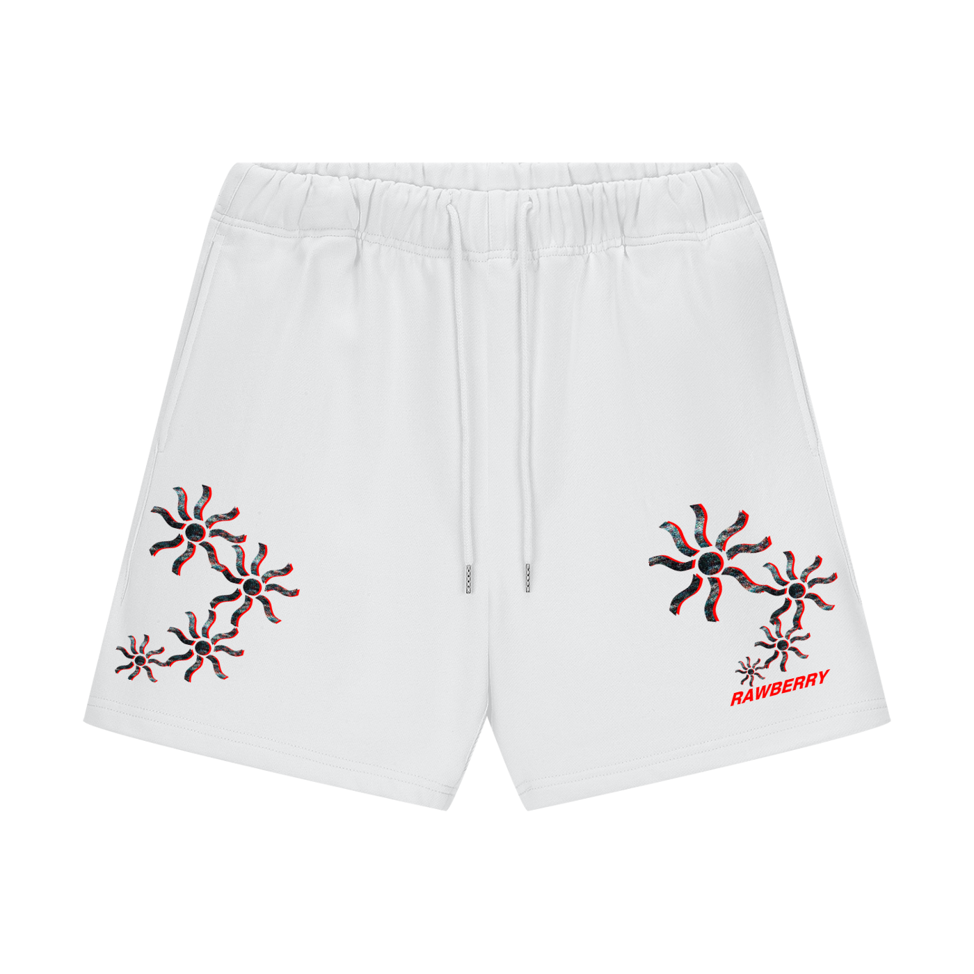 Patternized Sun Unisex Loose Shorts