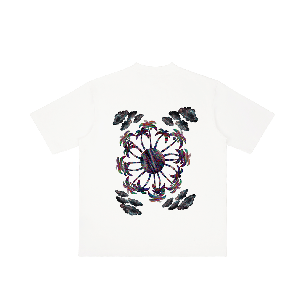 "GLITCH RESORT" Shoulder T-shirt