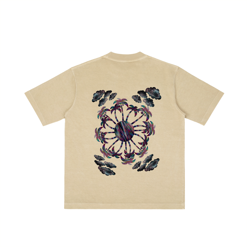 "GLITCH RESORT" Shoulder T-shirt