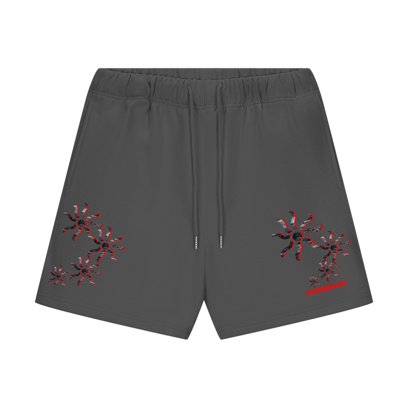 Patternized Sun Unisex Loose Shorts