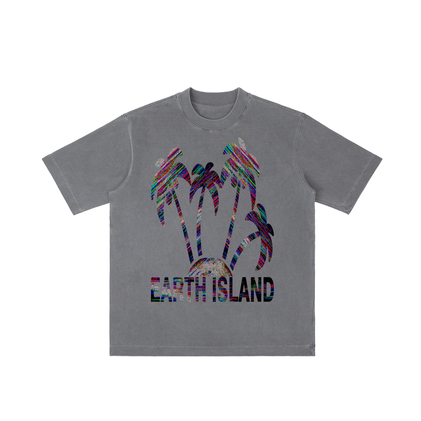 "GLITCH RESORT" Shoulder T-shirt