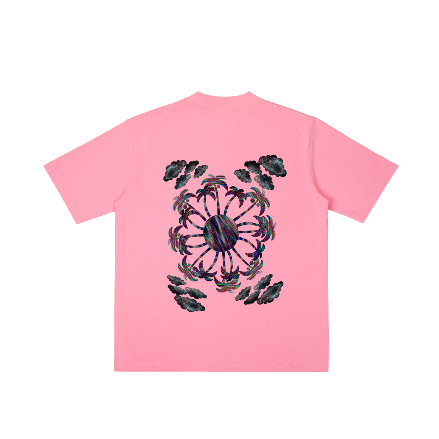 "GLITCH RESORT" Shoulder T-shirt